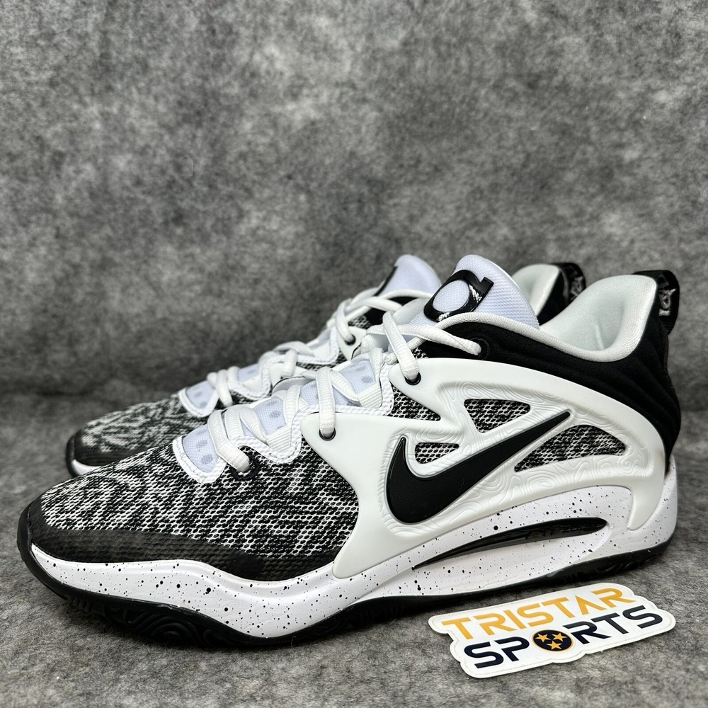 Nike KD 15 Basketball Shoes Mens 14 Black White Speckled Oreo DO9826-100